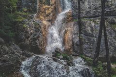 small stream became a big waterfall